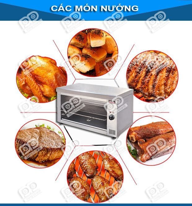 Có thể làm nhiều mónnướng thơm ngon với lò nướng salamander