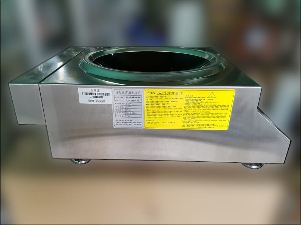 Mặt cạnh bếp với các thông số và hướng dẫn từ nhà sản xuất