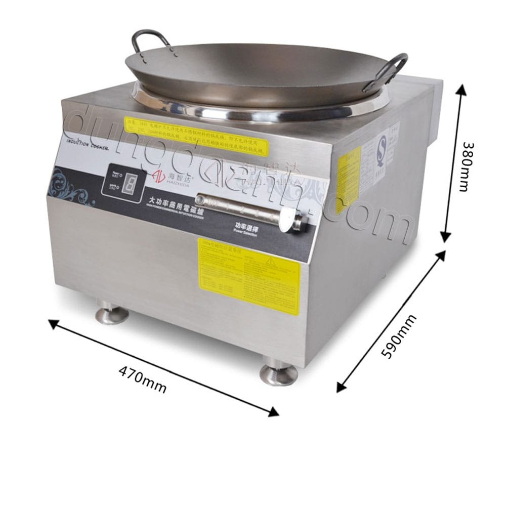 Bếp từ công nghiệp mặt lõm 8 kw