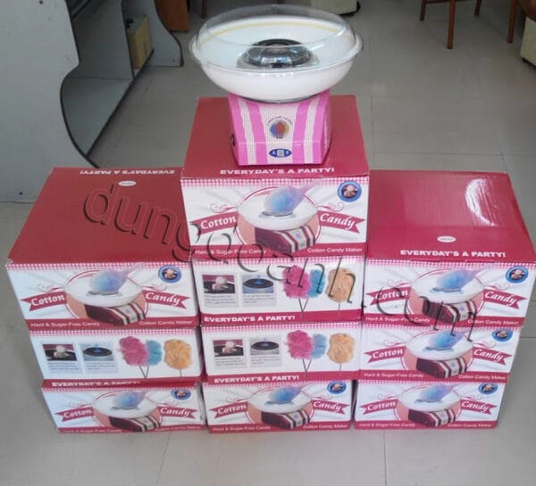 Máy lam kẹo bông mini dùng điện