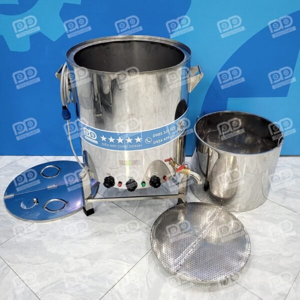 Nồi Phở 100L Có 3 Điều Khiển Và 3 Thanh Nhiệt Linh Hoạt