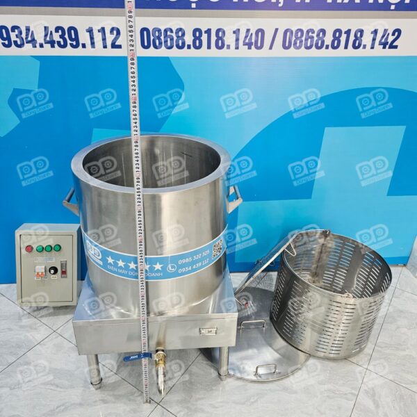 Kích thước chiều cao nồi nấu phở 80 lít bệ ốp vuông