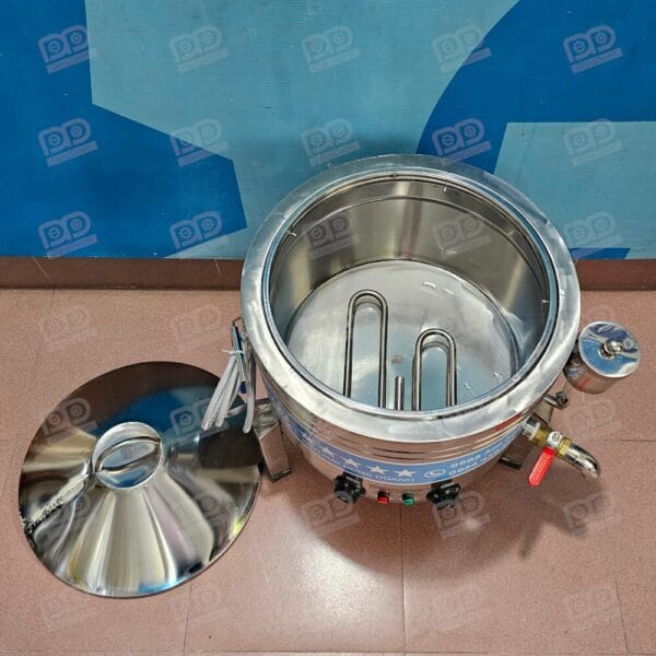 Nồi tráng bánh cuốn Inox 2 lớp dùng điện 10 Hai sợi đốt bền bỉ gia nhiệt mạnh mẽ