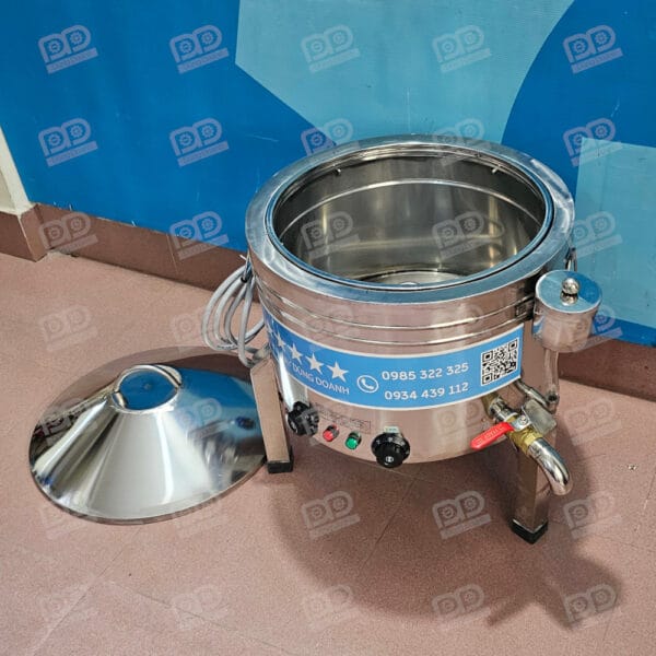 Nồi tráng bánh cuốn Inox 2 lớp dùng điện 12 Nồi dáng thanh không tốn diện tích độ hoàn thiện cực cao