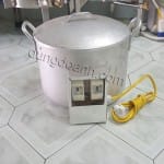 Nồi tráng bánh cuốn nhôm dùng điện 30 lít