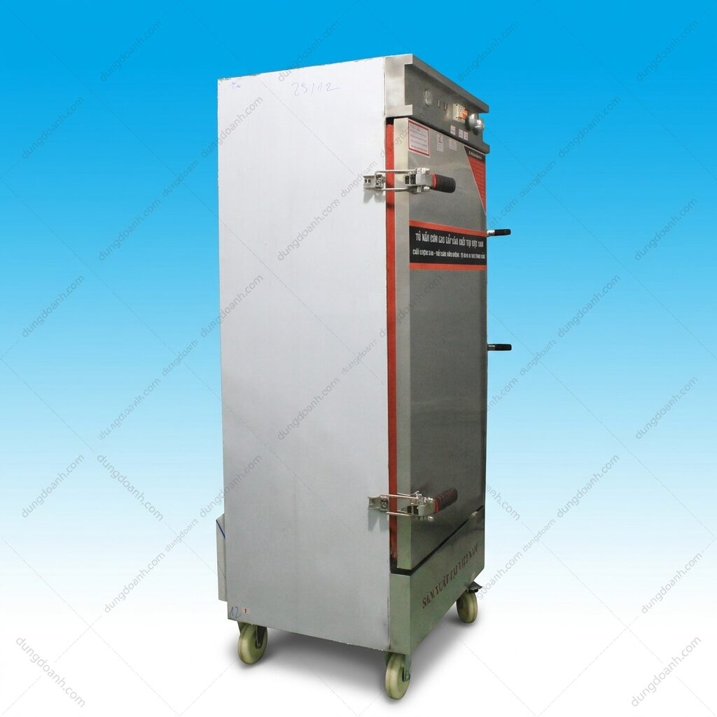Tủ nấu cơm điện có hẹn giờ tự tắt 12 khay 2 Tủ vận hành đa năng, phù hợp để nấu cơm, hấp xôi, giò chả và nhiều loại thực phẩm khác.