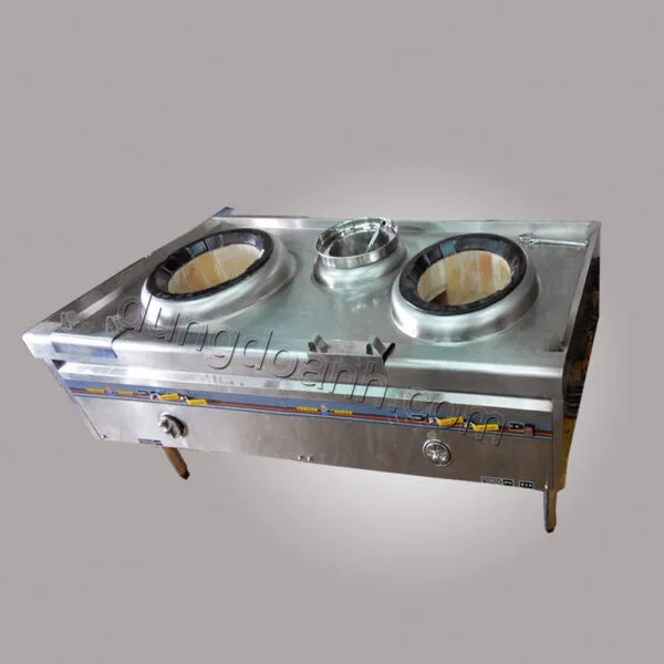 Bếp Á 2 họng 1 bầu nước
