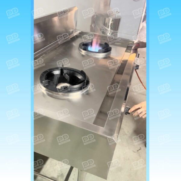 Bếp Á bếp gas công nghiệp inox 2 họng VN