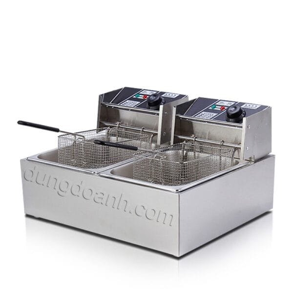 bếp chiên nhúng đôi ZR-82 5.5 lít/1 chậu