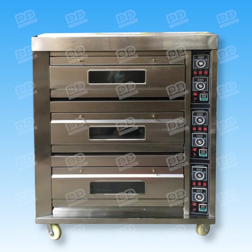 Lò nướng bánh, tủ nấu cơm niêu 3 tầng dùng điện