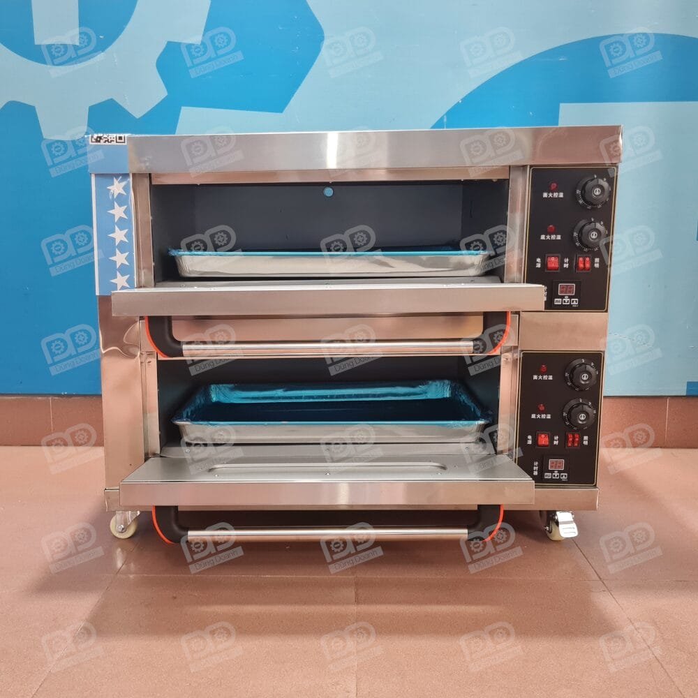 Lò nướng 2 tầng điều khiển độc lập nướng trên dưới