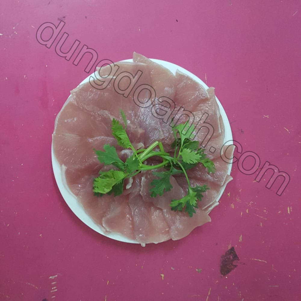 Thành phẩm sau khi thái