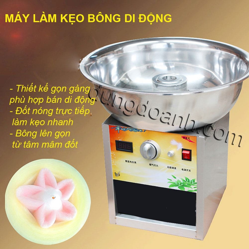 Máy làm kẹo bông di động