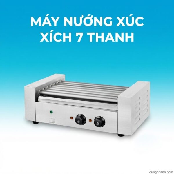 Đây là mô hình giúp bạn nhanh thu hồi vốn nhất vì máy nướng xúc xích tiêu thụ điện khá tiết kiệm (1.4 kW, khi đủ nhiệt máy sẽ tự ngắt) và vận hành hoàn toàn tự động