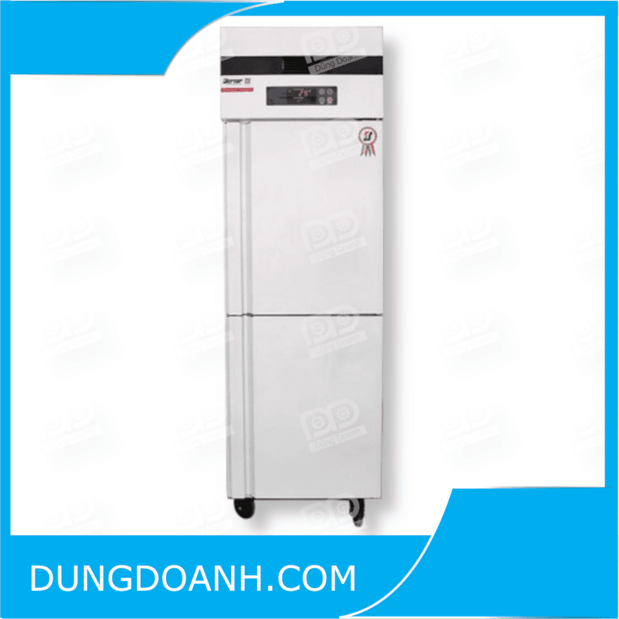 Tủ đông inox cánh trên cánh dưới 500 lít