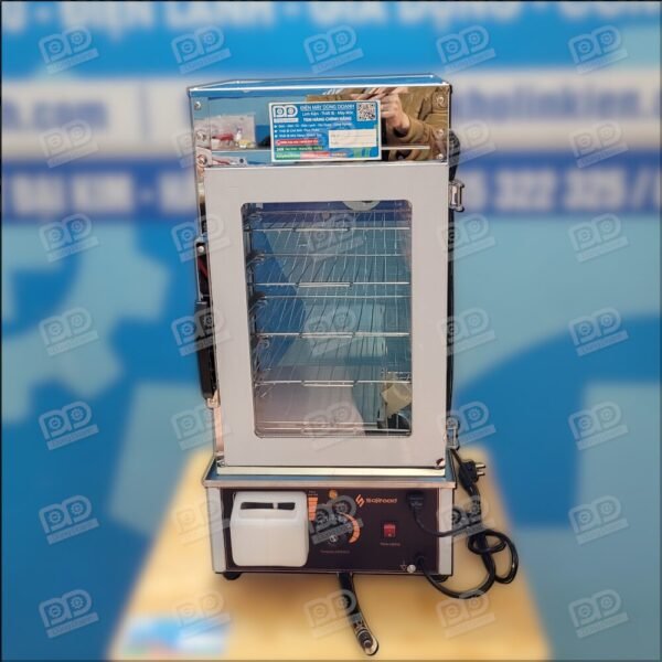Tủ hấp và trưng bày bánh bao mini 2 lớp kính
