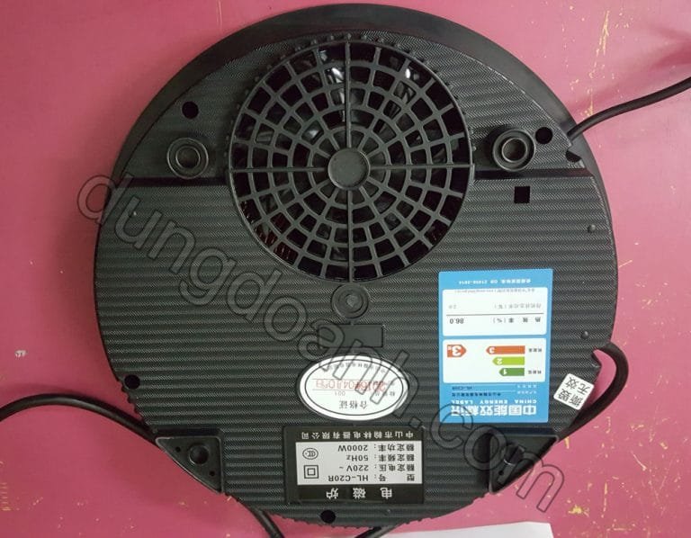 Mặt đáy bếp từ lẩu âm bàn Fumanja HL-C20R