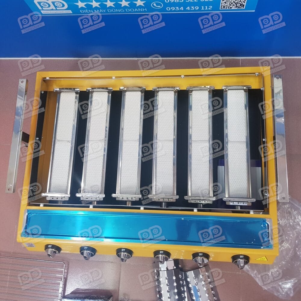 Mặt gốm bếp nướng bbq 6 họng