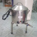 Nồi tráng bánh cuốn inox 2 lớp loại nhỏ đường kính 30 cm dung tích 17 lít