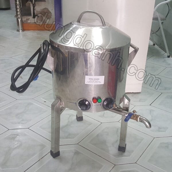 Nồi tráng bánh cuốn inox 2 lớp loại nhỏ đường kính 30 cm dung tích 17 lít
