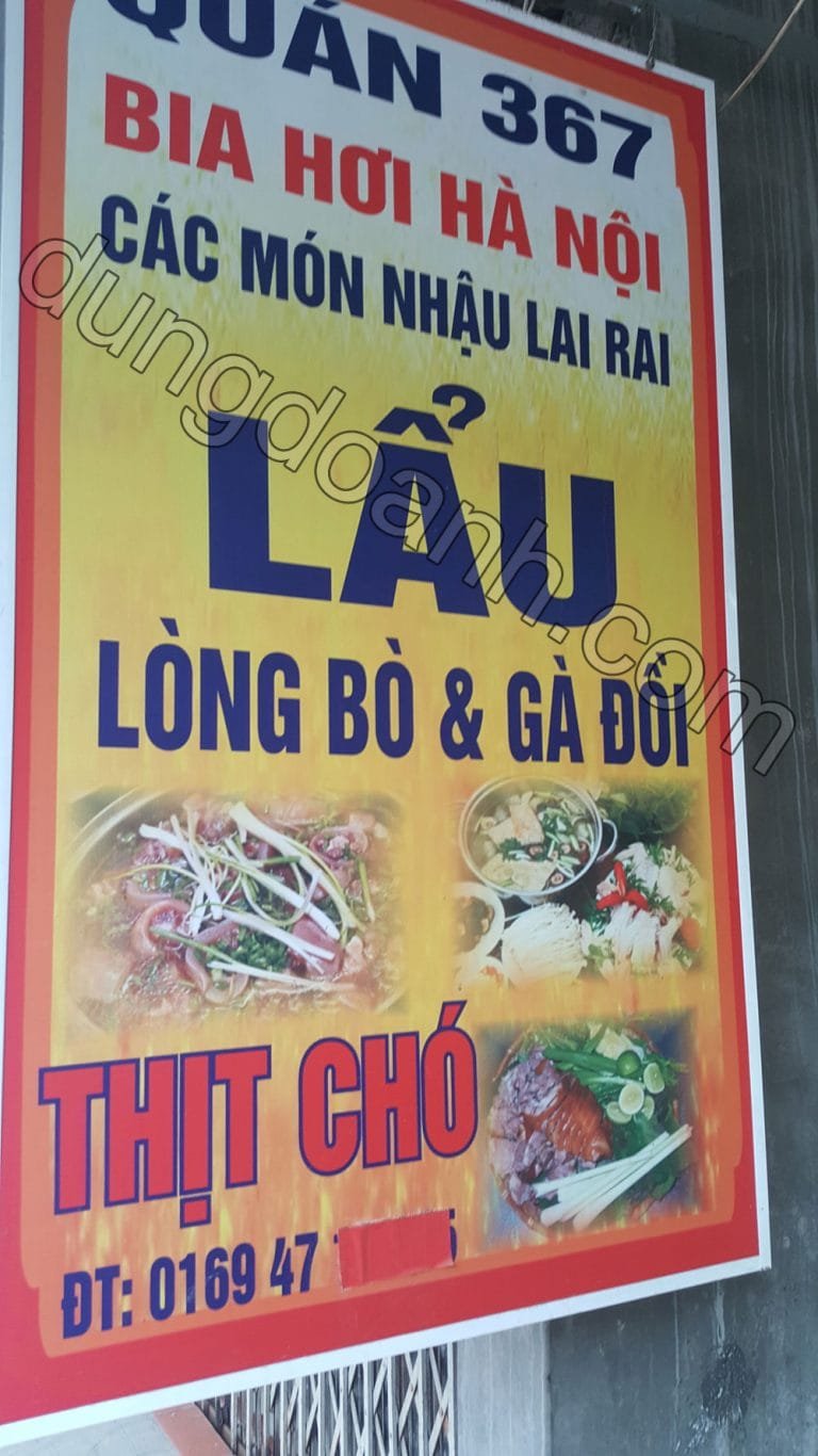 Đa dạng các món ăn