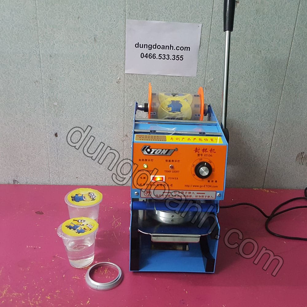 Máy dán miệng cốc bán tự động ETON ET-D6