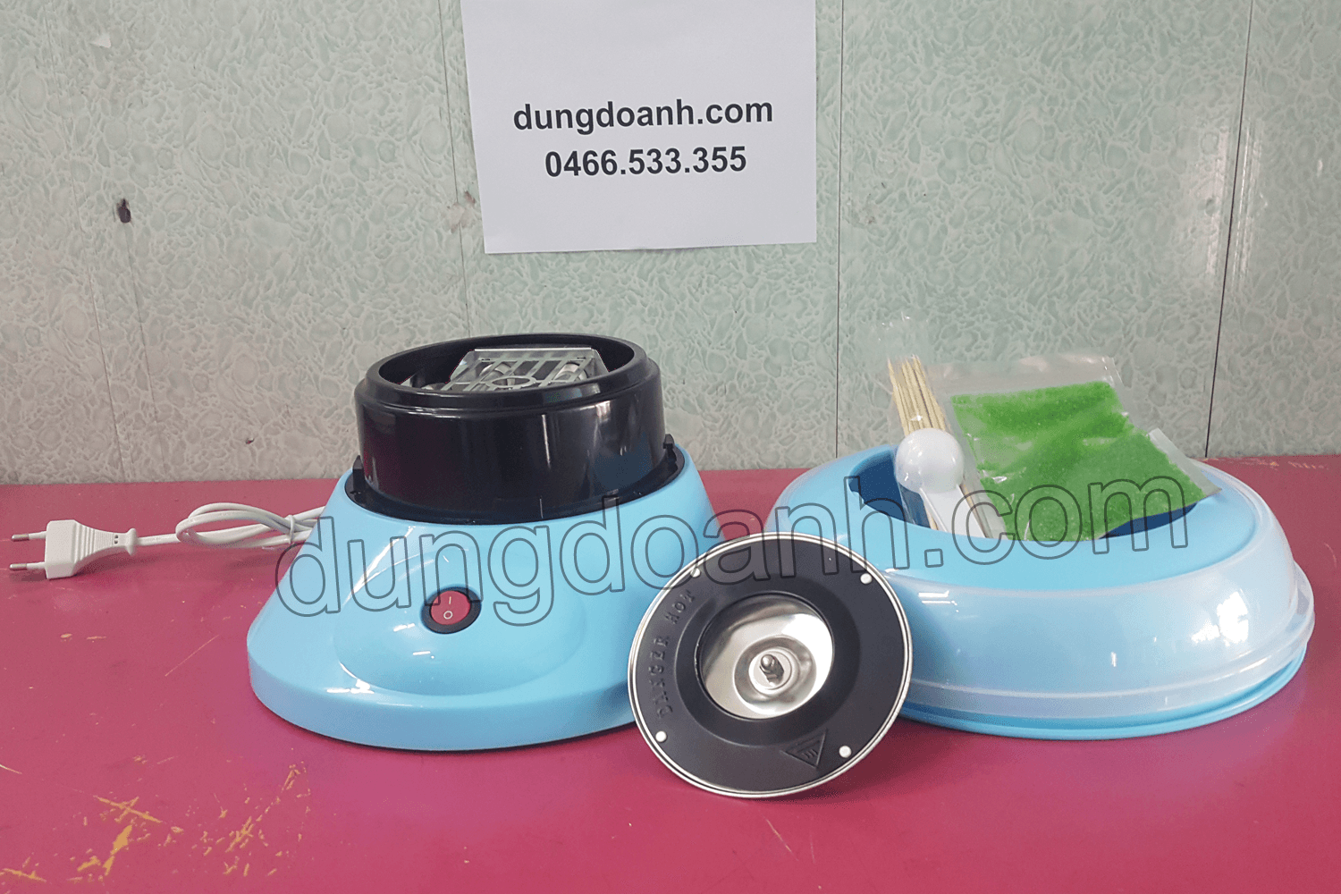 Máy làm kẹo bông mini 5 Phụ kiện kèm theo máy