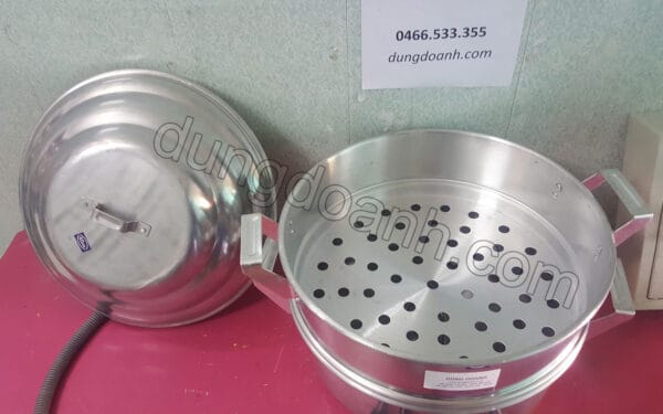 Nồi đồ xôi bằng điện 5-7-10-15-20 kg gạo 10 Xửng hấp