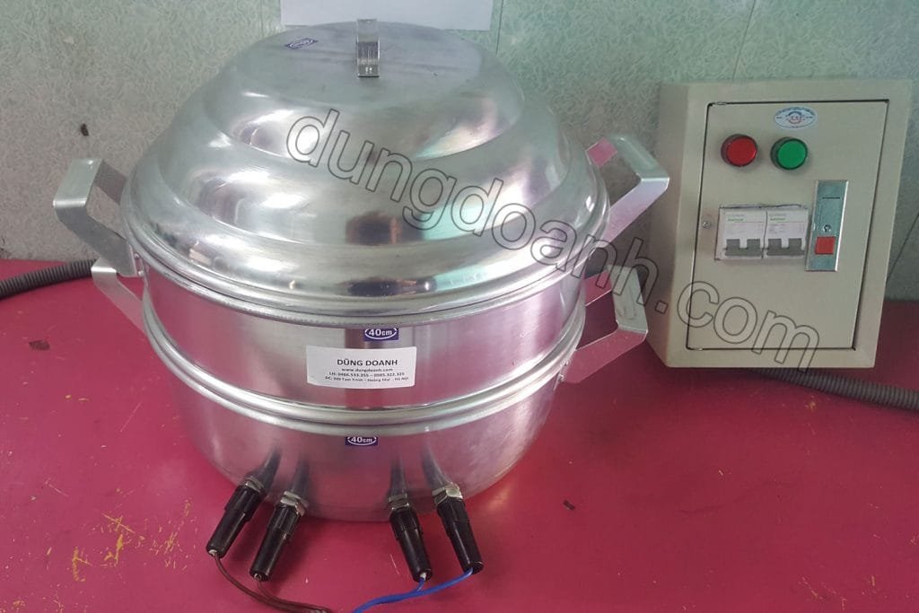 Nồi hấp bánh bao dùng điện đường kính 40 cm