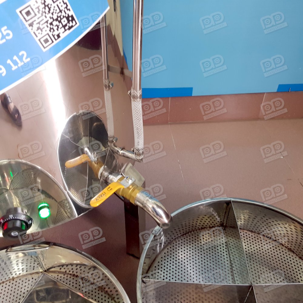 Nồi có ống xem nước và van xả đáy