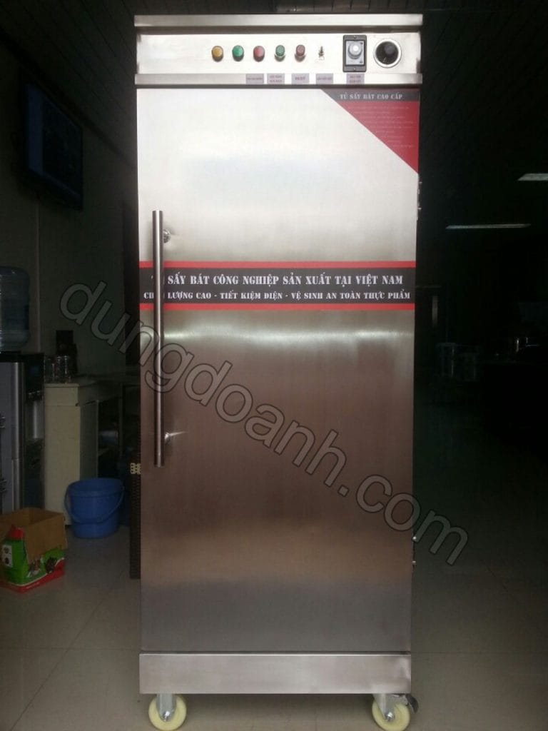Tủ sấy bát công nghiệp chất liệu inox 2 lớp giữ nhiệt sấy khử trùng dung tích 700 lít