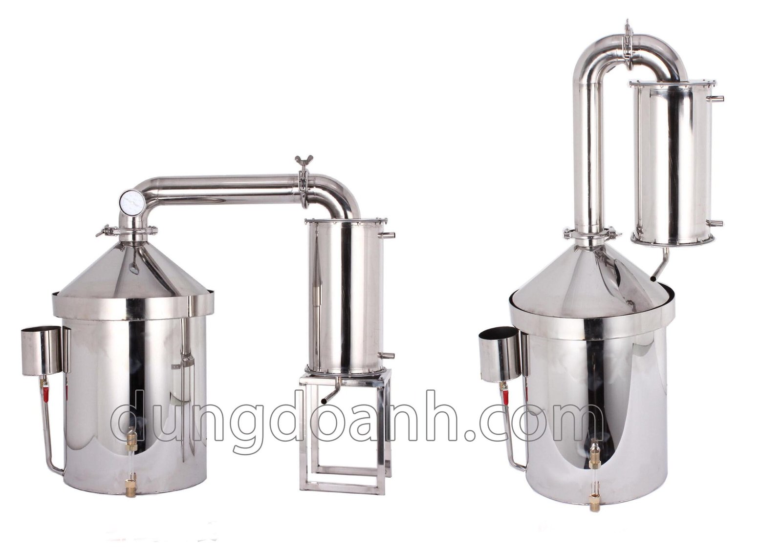 Có 2 phương pháp lắp đặt ngang và đứng lắp ngang chưng cất nhanh hơn