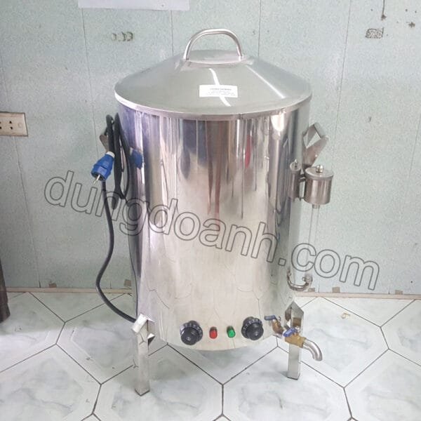 Nồi đồ xôi bằng điện inox 2 lớp 15kg gạo