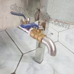 Nồi đồ xôi bằng điện inox 2 lớp 15 kg 27 Van xả đáy vệ sinh,hoặc lấy nước nóng