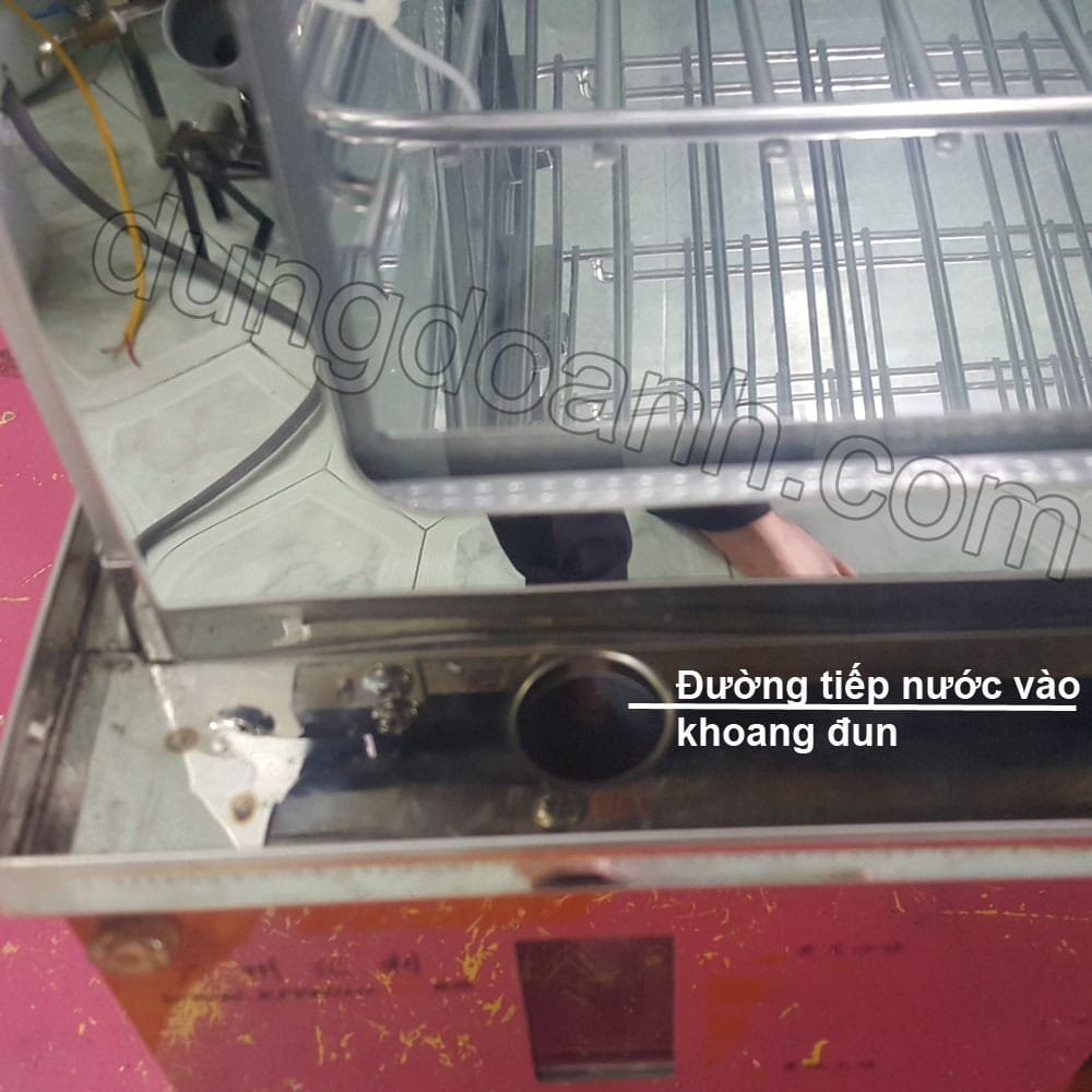 Đường tiếp nước vào khoang đun