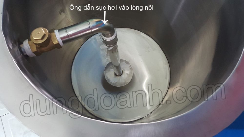 Lòng nồi và ống dẫn sục hơi