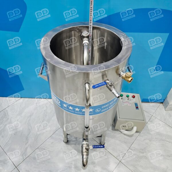 Chiều cao trong lòng nồi đậu 50 lít