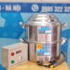 Nồi đồ xôi bằng điện 5-7-10-15-20 kg gạo 16 Chõ đồ xôi nhôm truyền thống có tủ điện mới