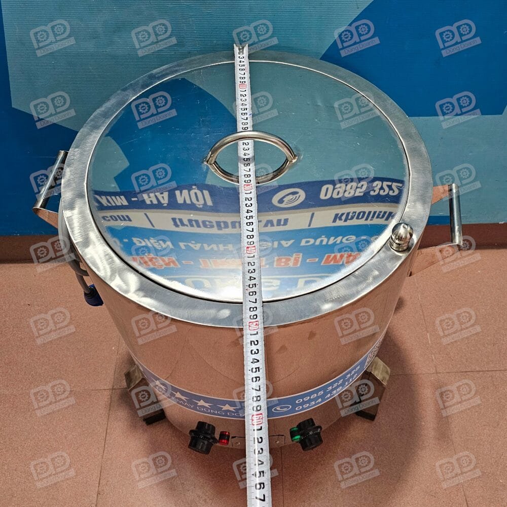 Kích thước nồi nấu cháo nhiệt dầu 50 lít