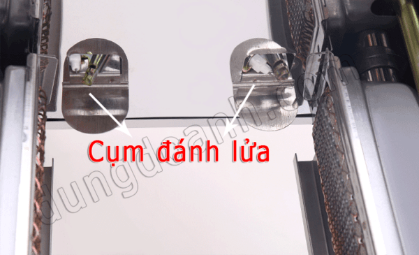 Cụm đánh lửa bếp nướng bbq hồng ngoại không khói