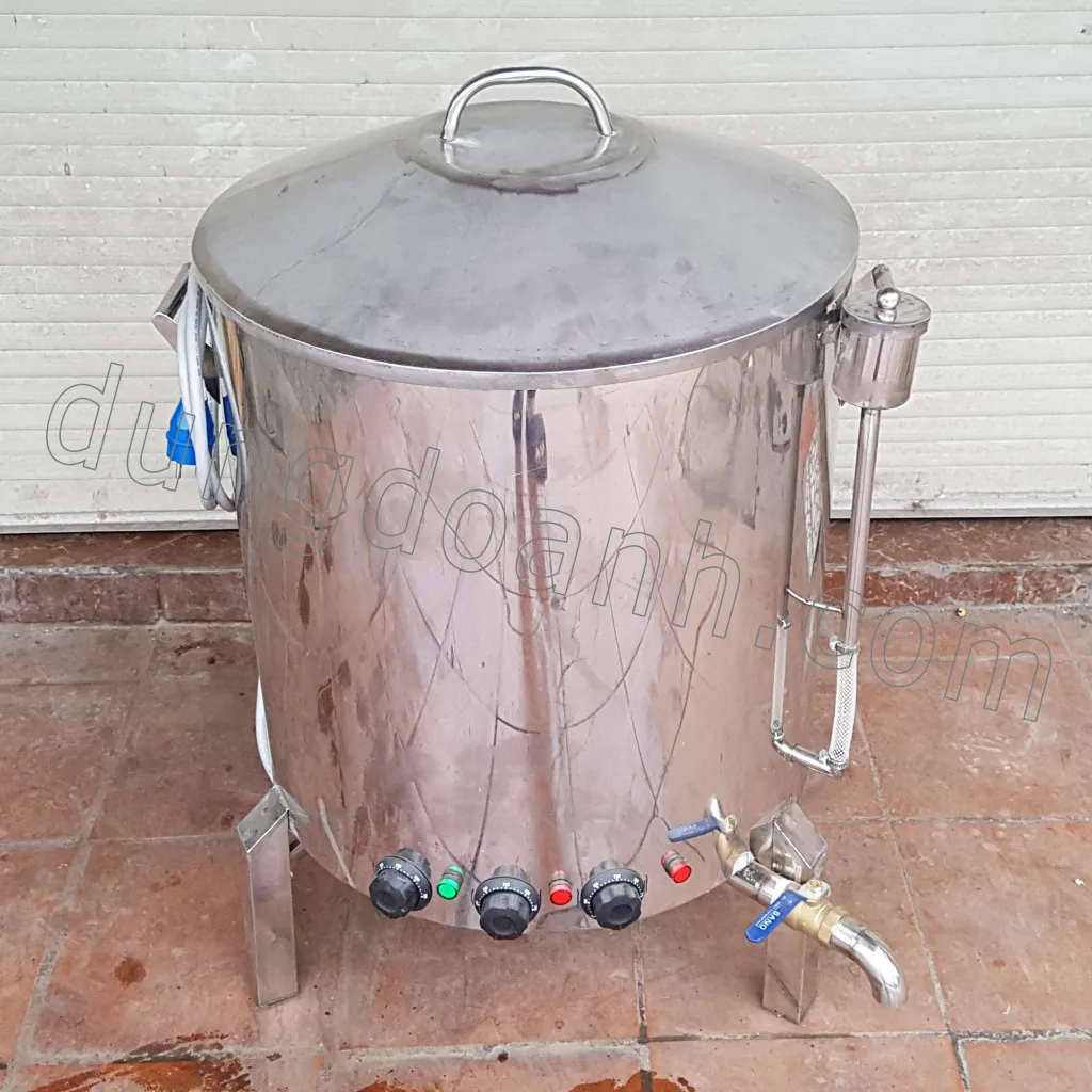 Hình ảnh thực tế nồi đồ xôi inox đa năng có thể luộc giò gà bánh