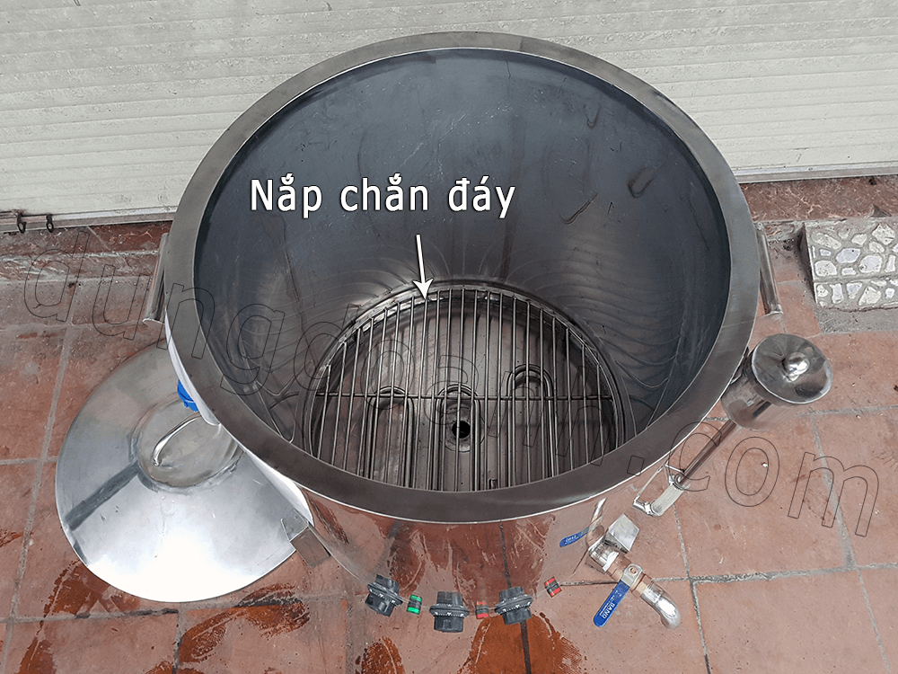 Nắp chắn đáy nồi đồ xôi 30kg có thể luộc giò gà