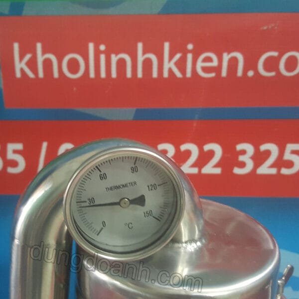 Nồi chưng cất tinh dầu mini 15 lít 8 Đồng hồ báo nhiệt