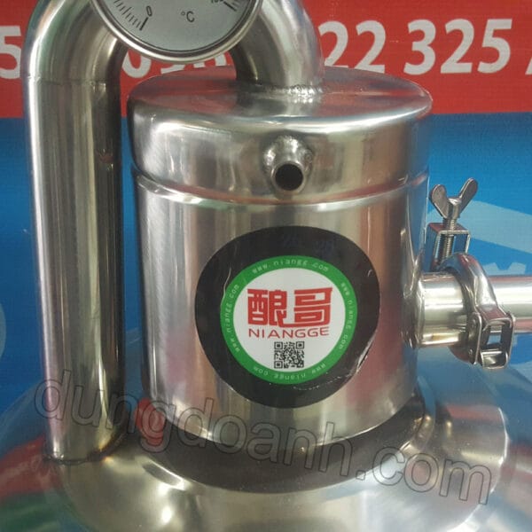 Nồi chưng cất tinh dầu mini 15 lít 7 Đường nước ra