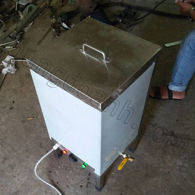 Hình ảnh thực tế nồi đun nước trà xanh dùng điện 30 lít