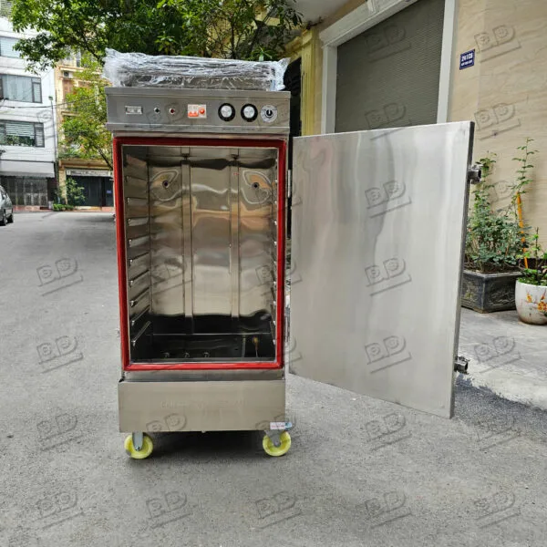 Tủ nấu cơm điện 10 khay có hẹn giờ và giữ nóng - Ảnh 4
