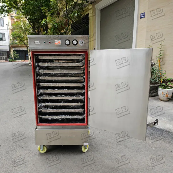 Tủ nấu cơm điện 10 khay có hẹn giờ và giữ nóng - Ảnh 5