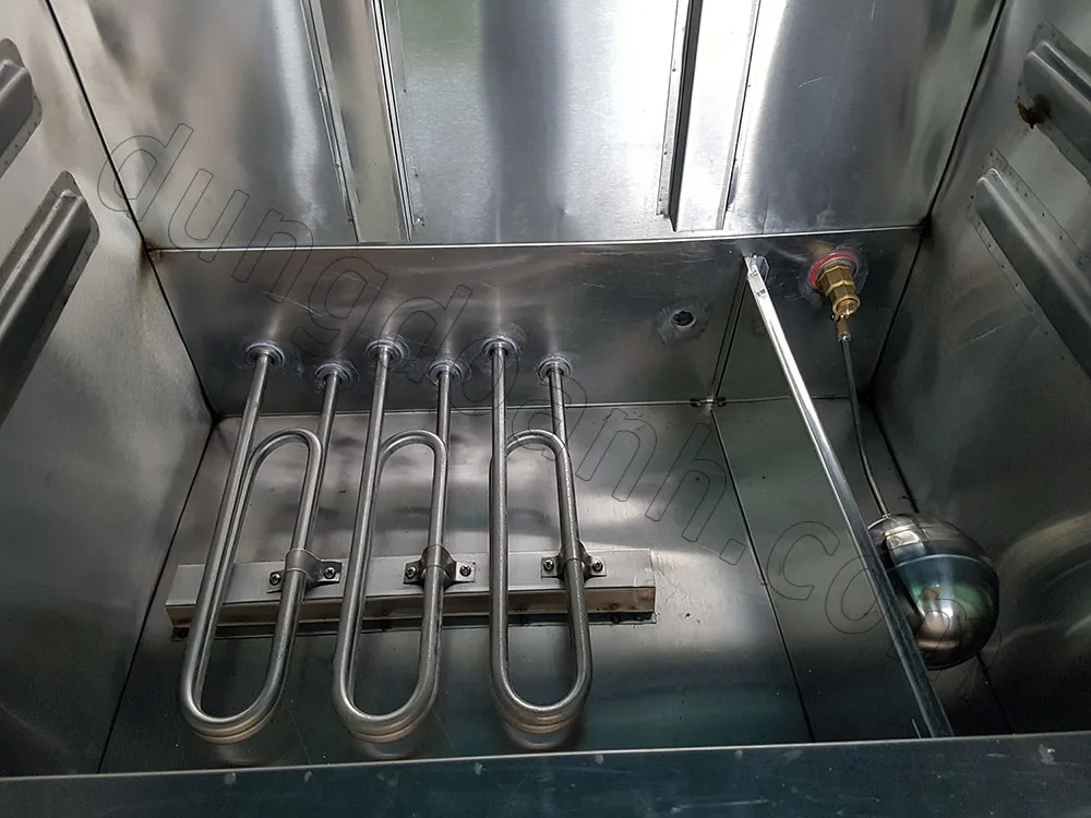 Buồng đun, các thanh gia nhiệt và phao cấp nước tự động
