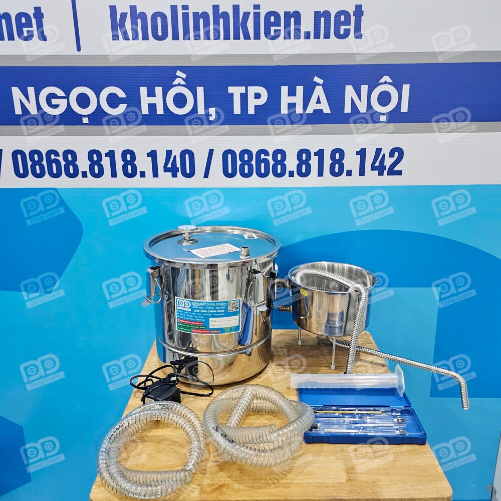 Lắp đặt nồi chưng cất inox 20 lít đơn giản dễ dàng