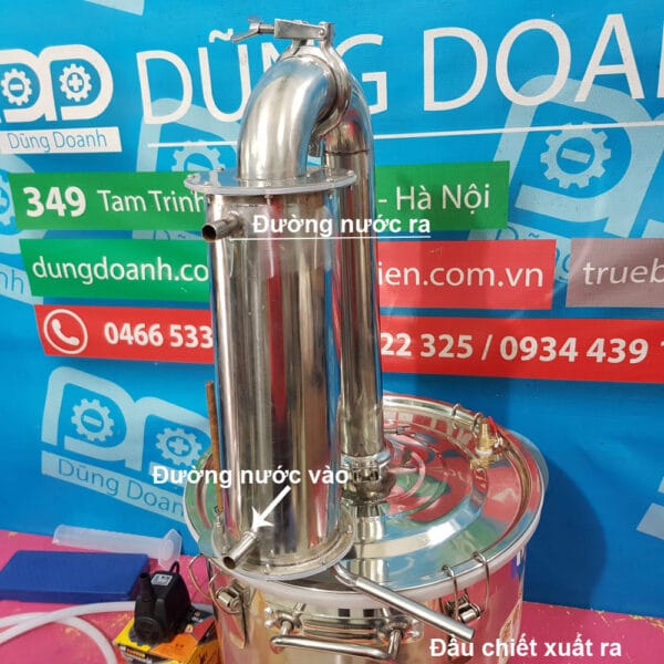 Nồi chưng cất tinh dầu 20-30-50-70 lít gas củi bếp từ 9 Nồi chưng cất tinh dầu 20-30-50-70 lít gas củi bếp từ - Ảnh 4